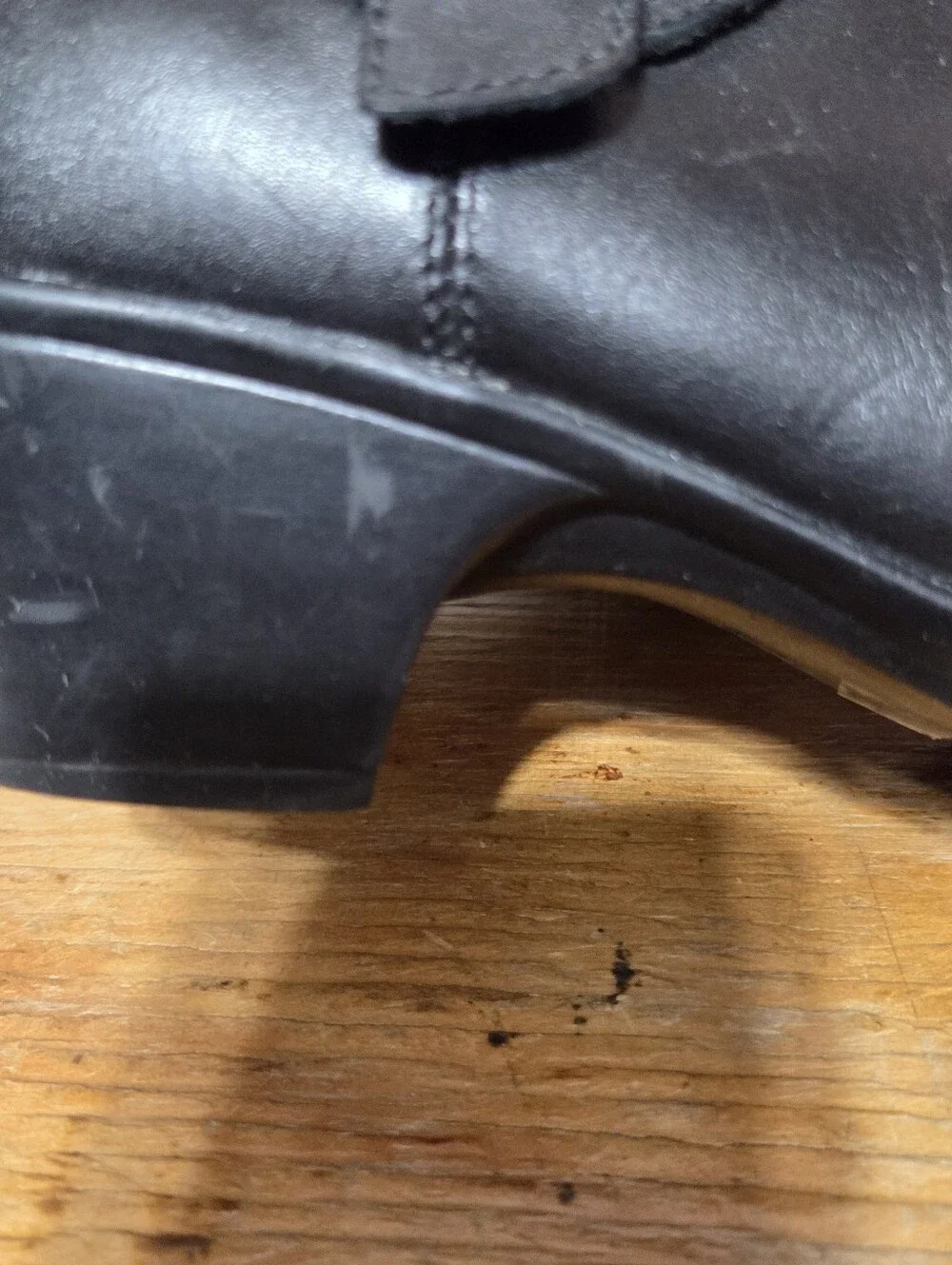 Clarks Artisan Ingalls Nile black leather and suede ankle bootie Womens 10M